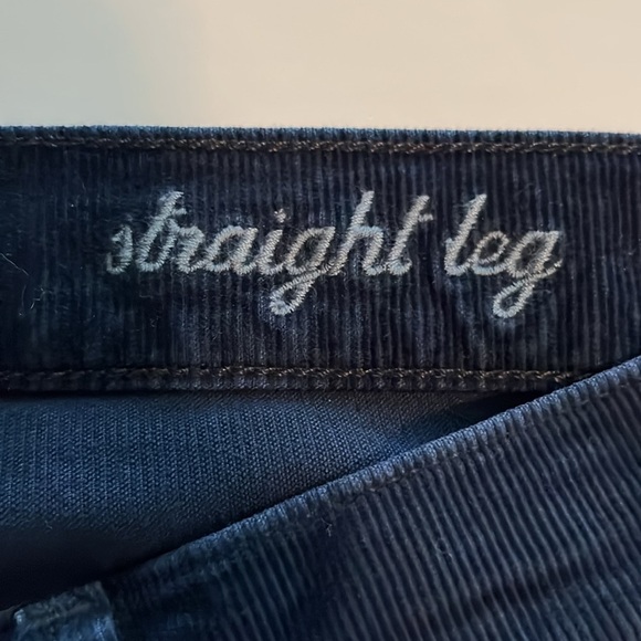 7 For All Mankind Corduroy Straight Leg Mid Rise Size 28 - Picture 11 of 16